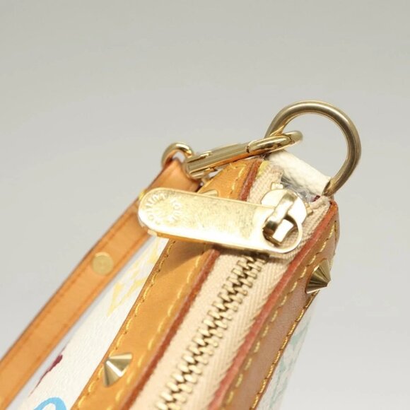 LOUIS VUITTON Multicolor Pochette Accessoires Pouch White - Picture 12 of 16